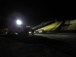 Elevator employees work around the clock to handle 2009's abundant crop!